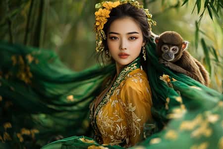 Chinese Horoscope Monkey in the Woodsnake 2025