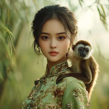 Chinese Horosscope Monkey in the Woodsnake 2025