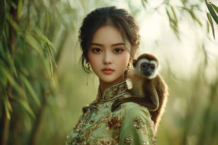 Chinese Horosscope Monkey in the Woodsnake 2025