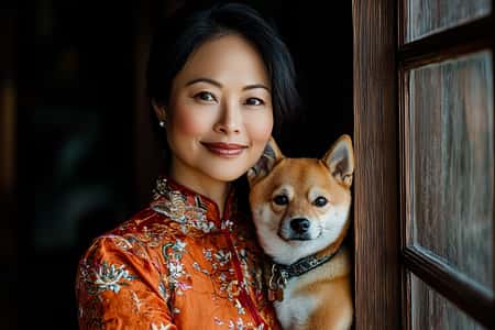 Chinesisches Jahr der Holzschlange Zeichen Hund 2025
