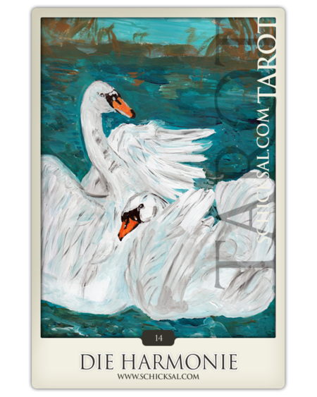 Tarotkarte "Die Harmonie" im Schicksals-Tarot © Verlag Franz