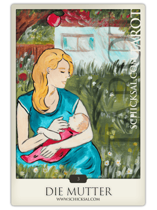 Tarotkarte "Die Mutter" | Schicksals-Tarot © Verlag Franz | Foto: &copy; Schicksals-Tarot  Verlag Franz