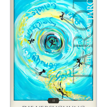 Tarotkarte "Die Versuchung" im Schicksals-Tarot © Verlag Franz
