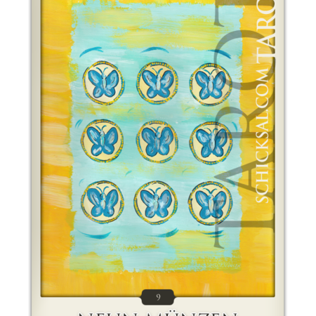 Neun Münzen | Schicksals Tarot ©Verlag Franz