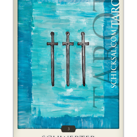 Drei Schwerter | Schicksals Tarot © Verlag Franz