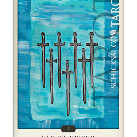 Sieben Schwerter | Schicksals Tarot © Verlag Franz