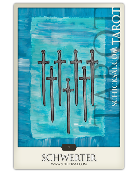 Sieben Schwerter | Schicksals Tarot © Verlag Franz