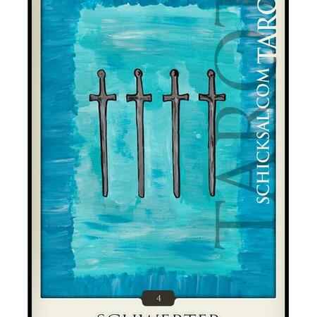 Vier Schwerter | Schicksals Tarot © Verlag Franz