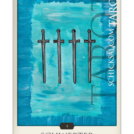 Vier Schwerter | Schicksals Tarot © Verlag Franz