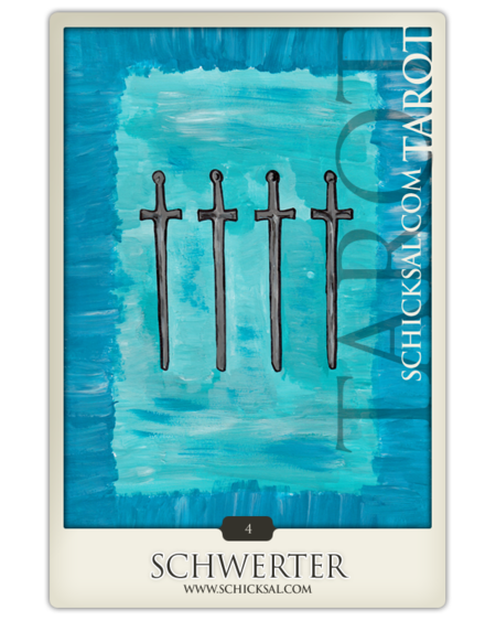 Vier Schwerter | Schicksals Tarot © Verlag Franz