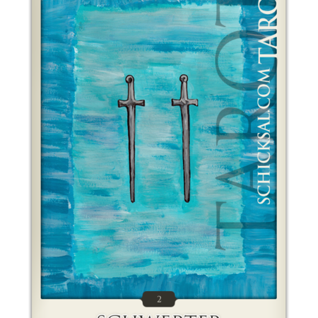 Zwei Schwerter | Schicksals Tarot © Verlag Franz