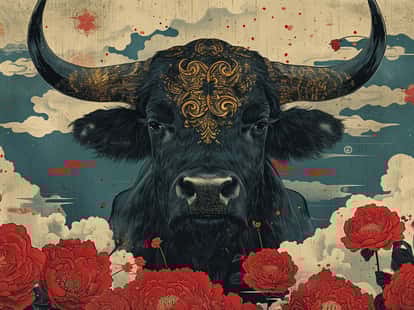 Sonne → Stier | Foto: © Midjourney