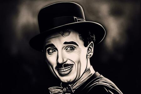 Portrait Charlie Chaplin