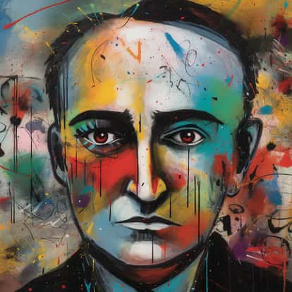 So ähnlich könnte ein Portrait aussehen, dass Joan Miro zeigt