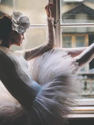Balerina posing for the camera