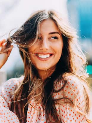 Portrait of a beautiful young woman.